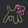 Load image into Gallery viewer, Organic Cotton T Shirt with Outline DOG Print Green - Pettle Pets
