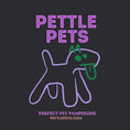 Load image into Gallery viewer, Organic Cotton T Shirt with Outline Dog Print Purple - Pettle Pets
